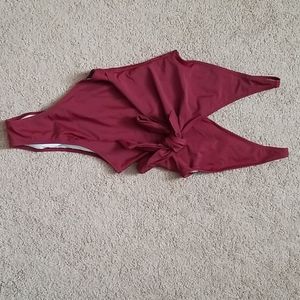 Burgundy one piece